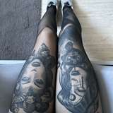 tattoos.legs.nylons.free